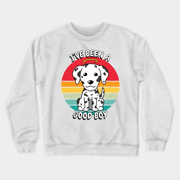 Cute dalmatian dog is a good boy Crewneck Sweatshirt by Pet Station